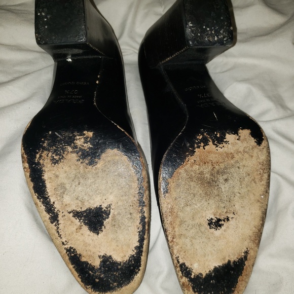 Beautiful Vintage Prada Leather Chunky Heel 7.5 - Picture 8 of 8